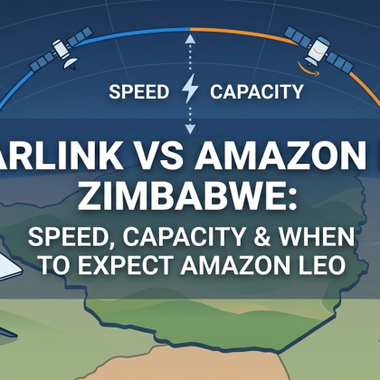 Starlink vs Amazon Leo Zimbabwe satellite internet comparison 2026 pricing and capacity
